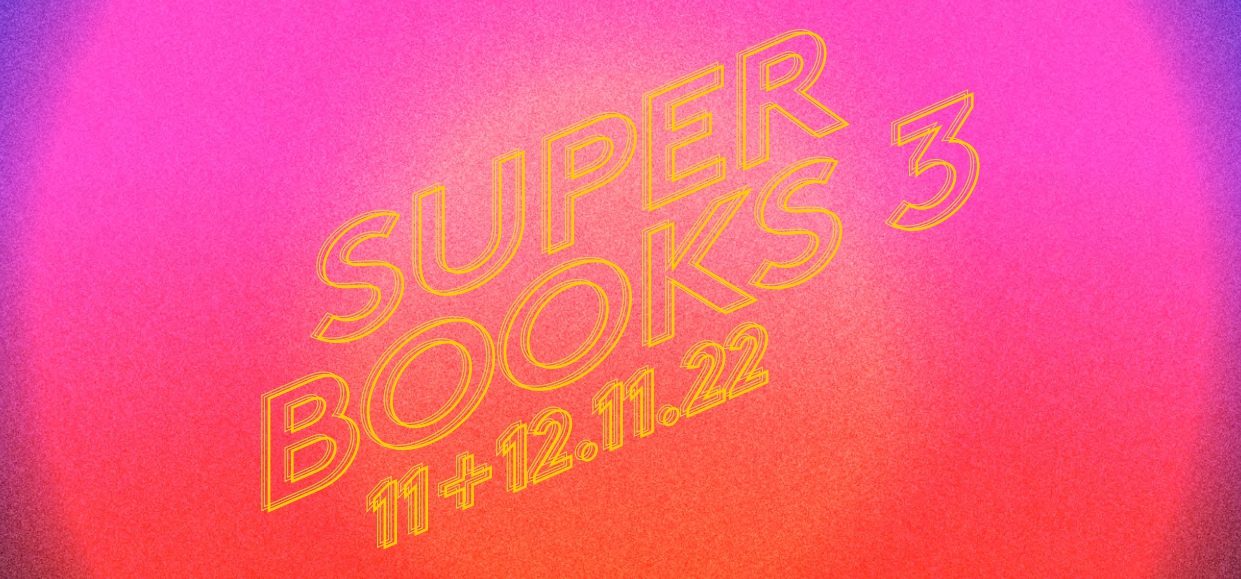 SuperBooks poster Haus der Kunst München exhibition for artist books